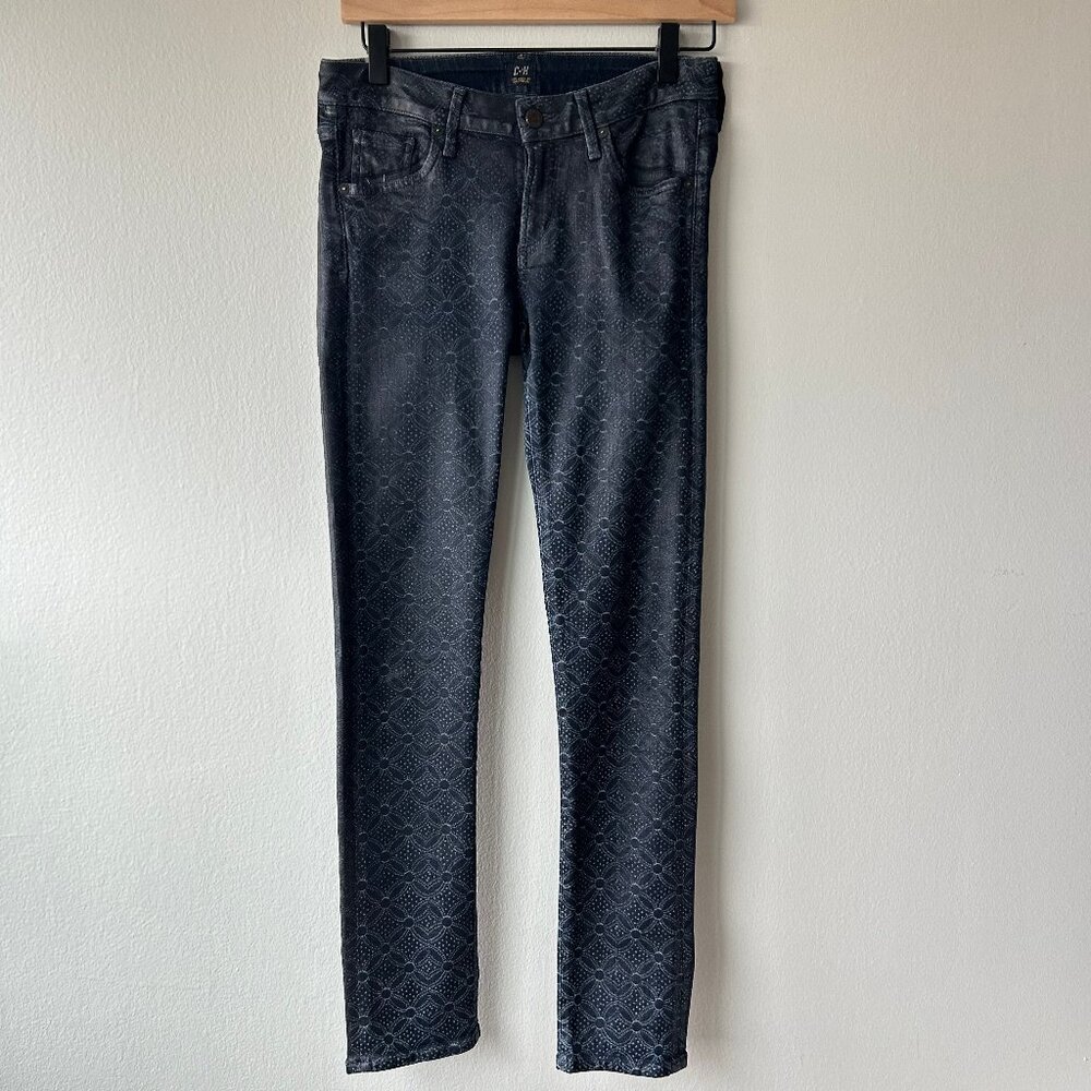 Citizens of Humanity Skinny Jeans Shiny Coated Jacquard Womens Sz 27 - Picture 2 of 10